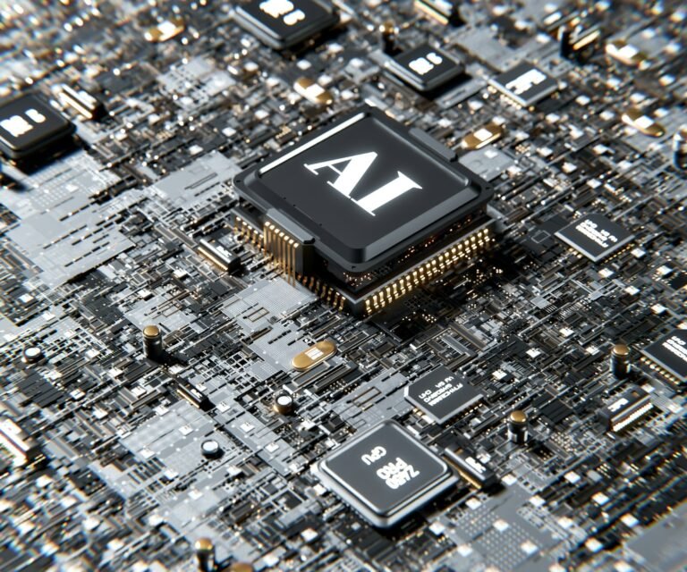 IA na cibersegurança - chip de inteligencia artificial